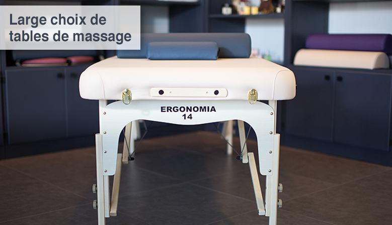 Tables de massage portables, fixes et &eacute;lectriques